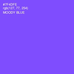 #7F4DFE - Moody Blue Color Image