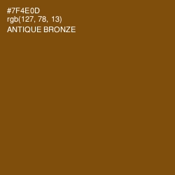 #7F4E0D - Antique Bronze Color Image