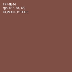 #7F4E44 - Roman Coffee Color Image