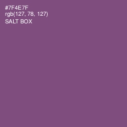 #7F4E7F - Salt Box Color Image