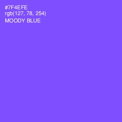 #7F4EFE - Moody Blue Color Image