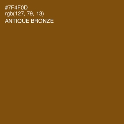 #7F4F0D - Antique Bronze Color Image