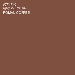 #7F4F40 - Roman Coffee Color Image