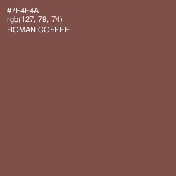#7F4F4A - Roman Coffee Color Image