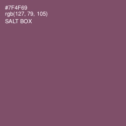 #7F4F69 - Salt Box Color Image