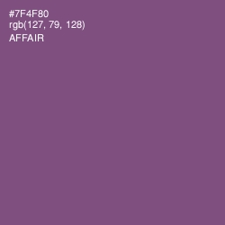 #7F4F80 - Affair Color Image