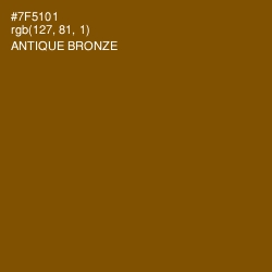 #7F5101 - Antique Bronze Color Image