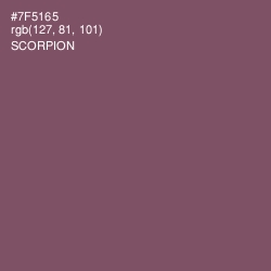 #7F5165 - Scorpion Color Image