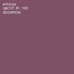 #7F5166 - Scorpion Color Image