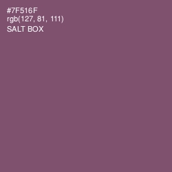 #7F516F - Salt Box Color Image