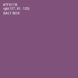 #7F517B - Salt Box Color Image