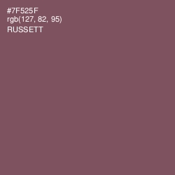 #7F525F - Russett Color Image