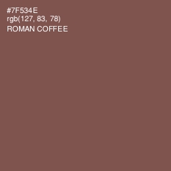 #7F534E - Roman Coffee Color Image