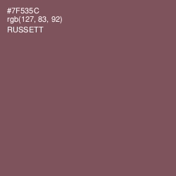 #7F535C - Russett Color Image