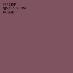 #7F535F - Russett Color Image