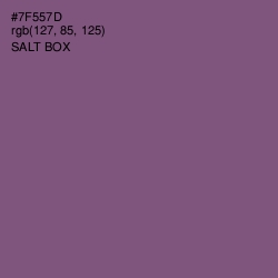 #7F557D - Salt Box Color Image