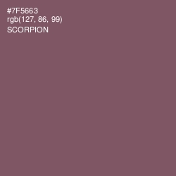 #7F5663 - Scorpion Color Image