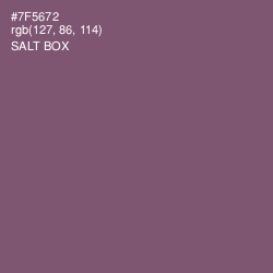 #7F5672 - Salt Box Color Image
