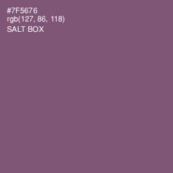 #7F5676 - Salt Box Color Image