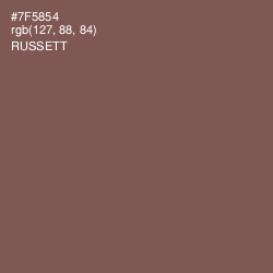 #7F5854 - Russett Color Image