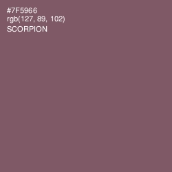 #7F5966 - Scorpion Color Image