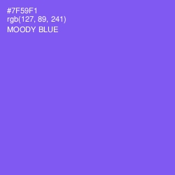 #7F59F1 - Moody Blue Color Image