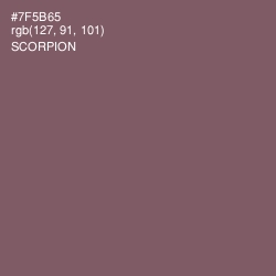 #7F5B65 - Scorpion Color Image