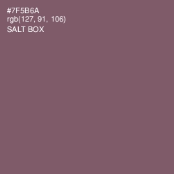 #7F5B6A - Salt Box Color Image