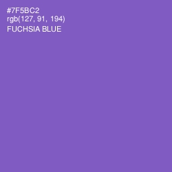 #7F5BC2 - Fuchsia Blue Color Image