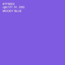 #7F5BE2 - Moody Blue Color Image