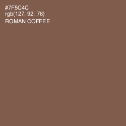 #7F5C4C - Roman Coffee Color Image
