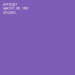 #7F5CB7 - Studio Color Image