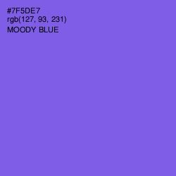 #7F5DE7 - Moody Blue Color Image