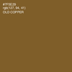 #7F5E29 - Old Copper Color Image
