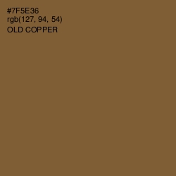 #7F5E36 - Old Copper Color Image