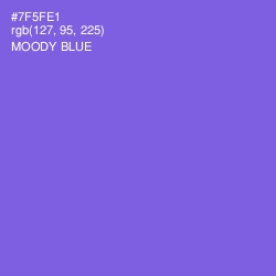 #7F5FE1 - Moody Blue Color Image