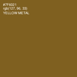 #7F6021 - Yellow Metal Color Image