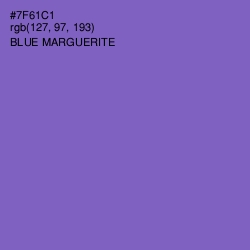 #7F61C1 - Blue Marguerite Color Image