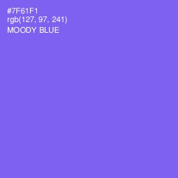 #7F61F1 - Moody Blue Color Image