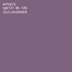 #7F627E - Old Lavender Color Image