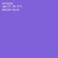 #7F62D9 - Moody Blue Color Image