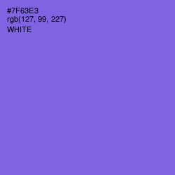 #7F63E3 - Moody Blue Color Image