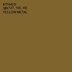 #7F642D - Yellow Metal Color Image