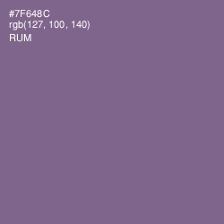 #7F648C - Rum Color Image