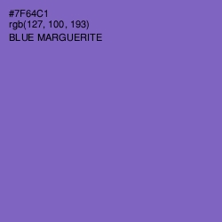 #7F64C1 - Blue Marguerite Color Image