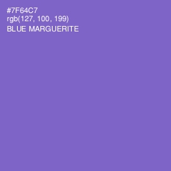 #7F64C7 - Blue Marguerite Color Image