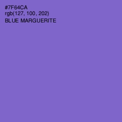 #7F64CA - Blue Marguerite Color Image