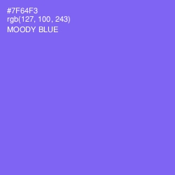 #7F64F3 - Moody Blue Color Image