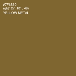 #7F6530 - Yellow Metal Color Image