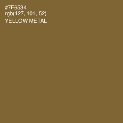 #7F6534 - Yellow Metal Color Image